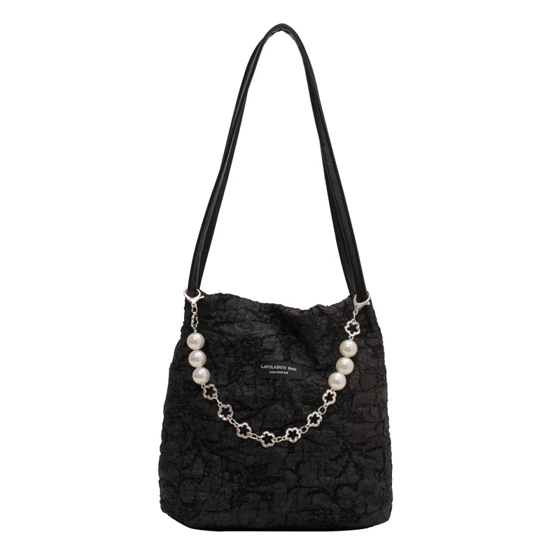 Embroidery Shoulder Tote Bag Jacquard Handbag Purses for Women