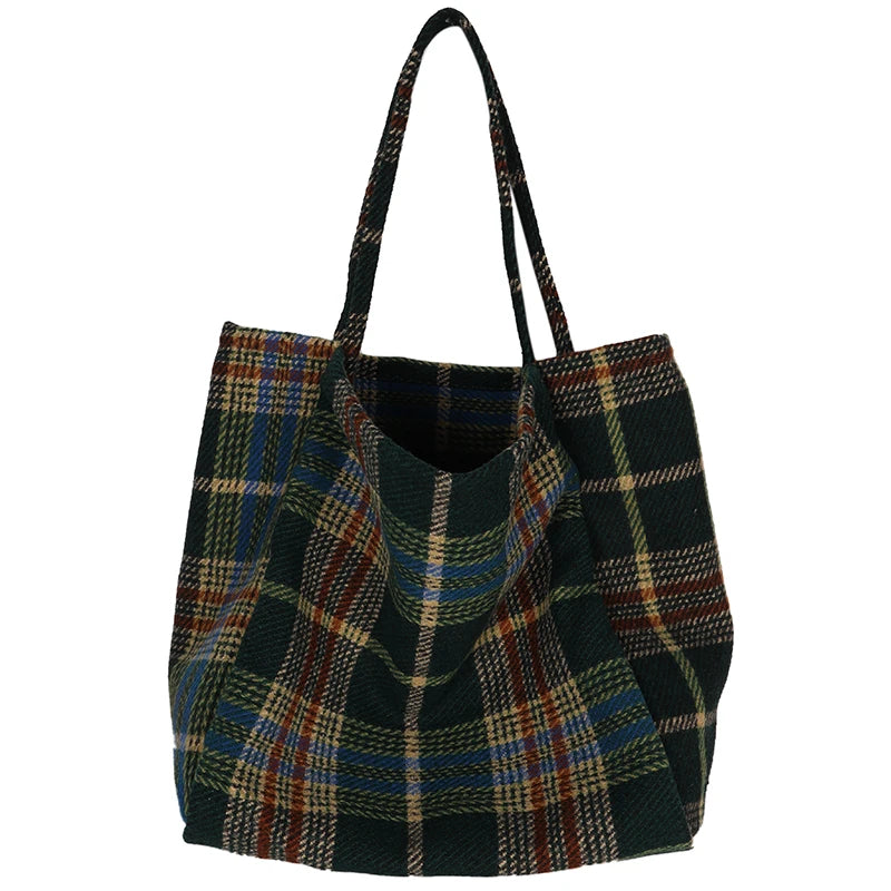 Women's Large Capacity Vintage Handbag Shoulder Tote Daily Bag