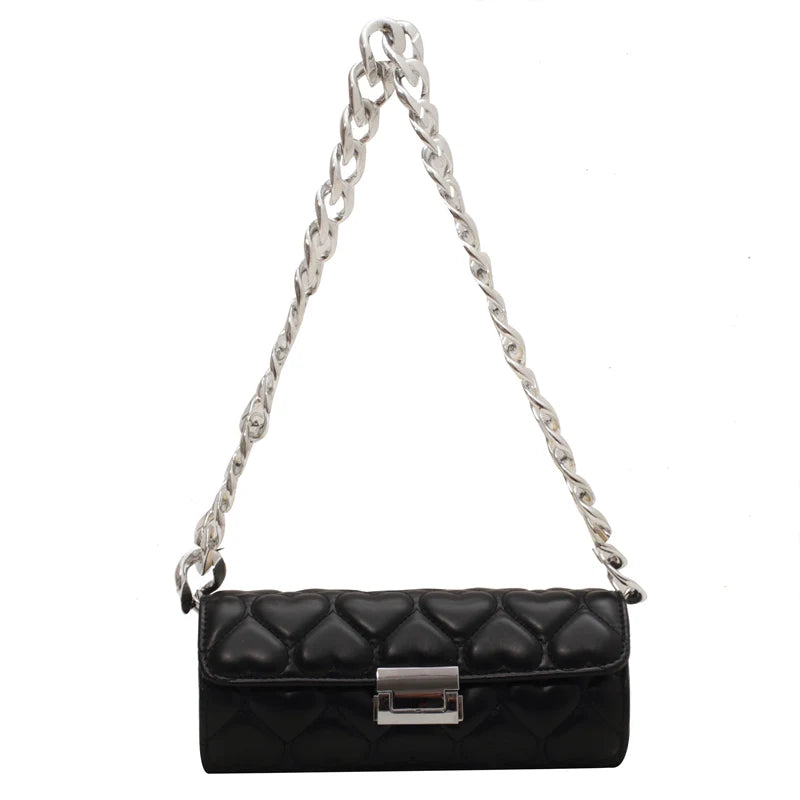 Pu Leather Baguette Women's Bag Ladies Handbag All-Match Female Shoulder Pack