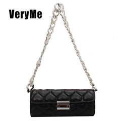 Pu Leather Baguette Women's Bag Ladies Handbag All-Match Female Shoulder Pack