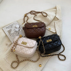 Winter Chain Crossbody Saddle Bag for Women