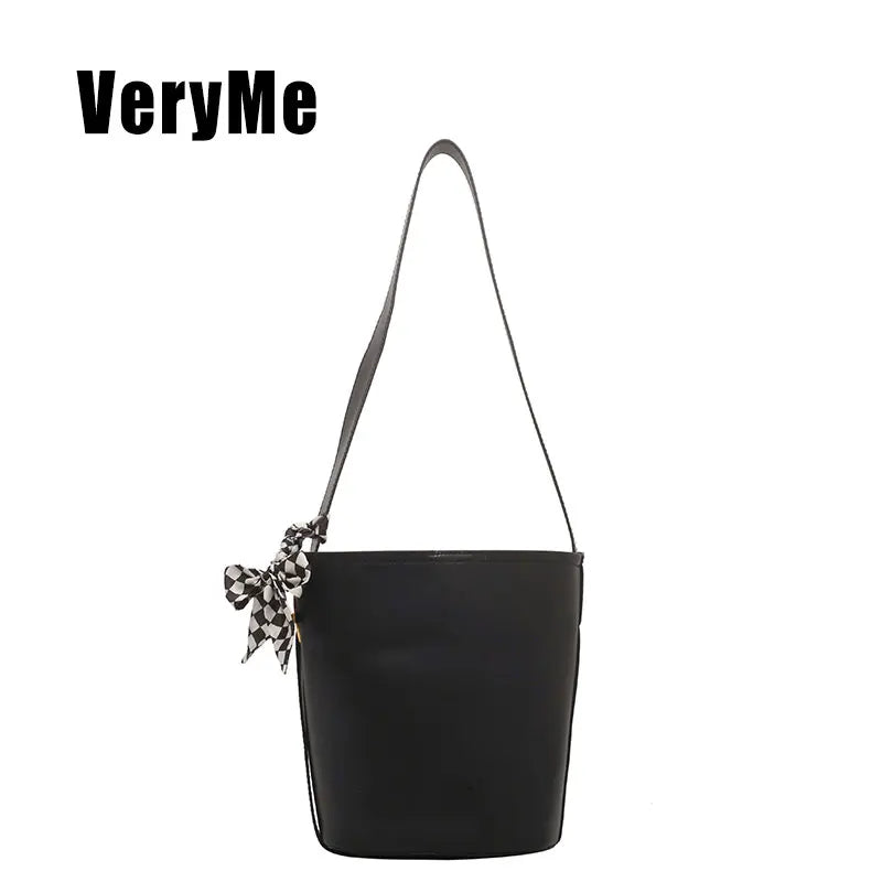Large Capacity Bucket Bag Nubuck Leather Women's Crossbody Bag Handbag