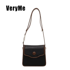 Shoulder Strap Square Bag Messenger Bag Retro One-Shoulder Bag