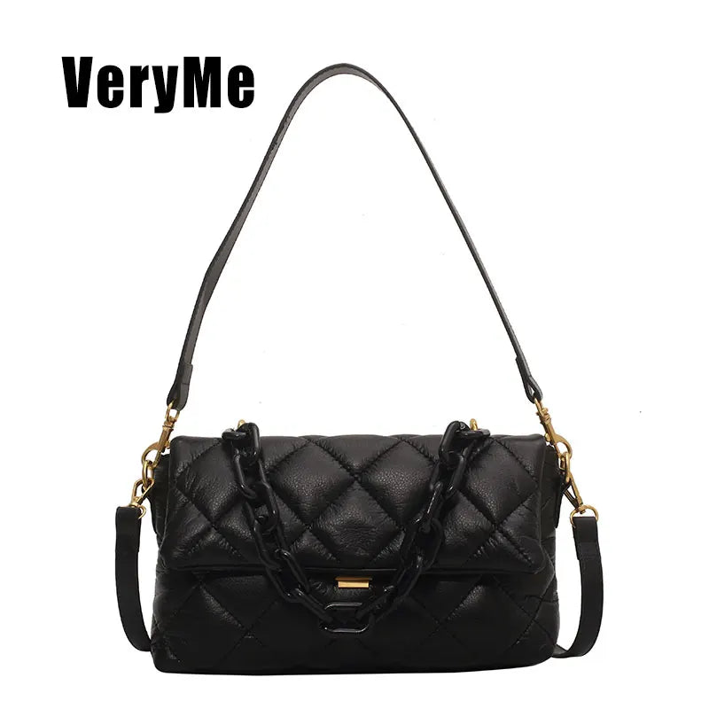 Women's Chain Messenger Bag Small Shoulder Mini Wallet