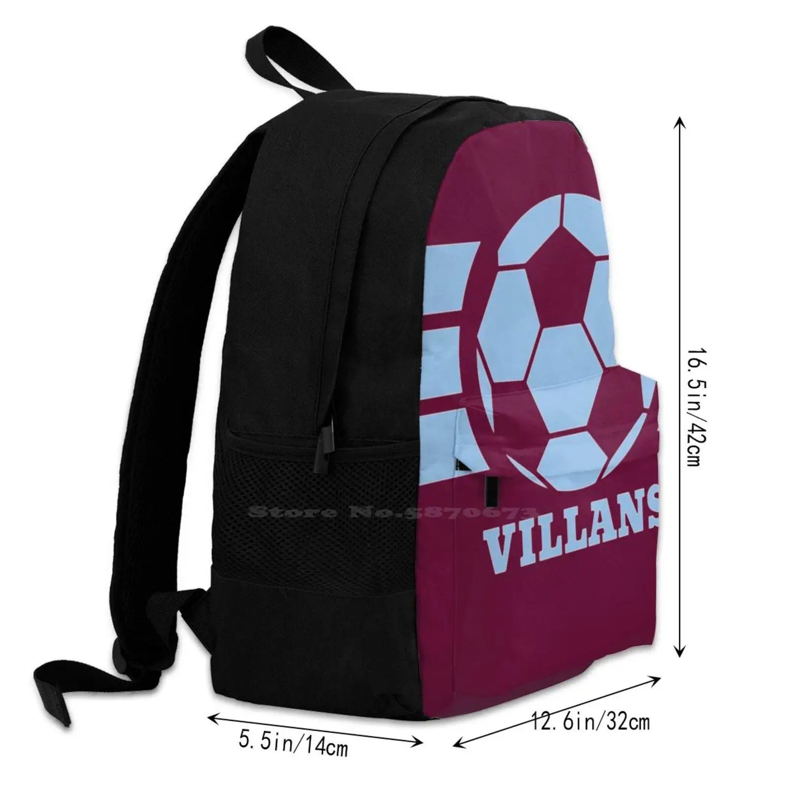 Villans Vintage Retro Satchel Schoolbag Backpack