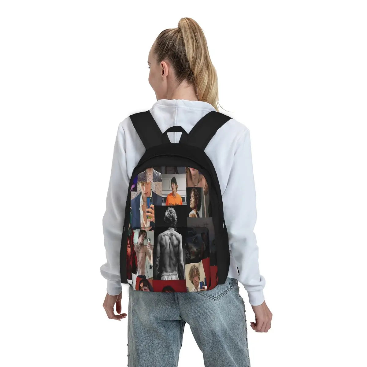 Vinnie Hacker Collage 2 Backpacks Men's Bags For Women