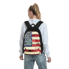 Vintage American Flag 2 Backpacks Men's Backpacks Bags For Women