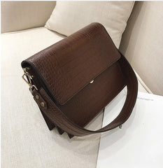 Vintage Pu Leather Messenger Bag for Women Handbags