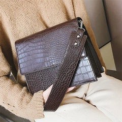 Vintage Pu Leather Messenger Bag for Women Handbags