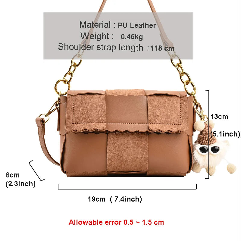 Vintage Shoulder Bag Daily Female Crossbody Shopping Pack Phone Bag