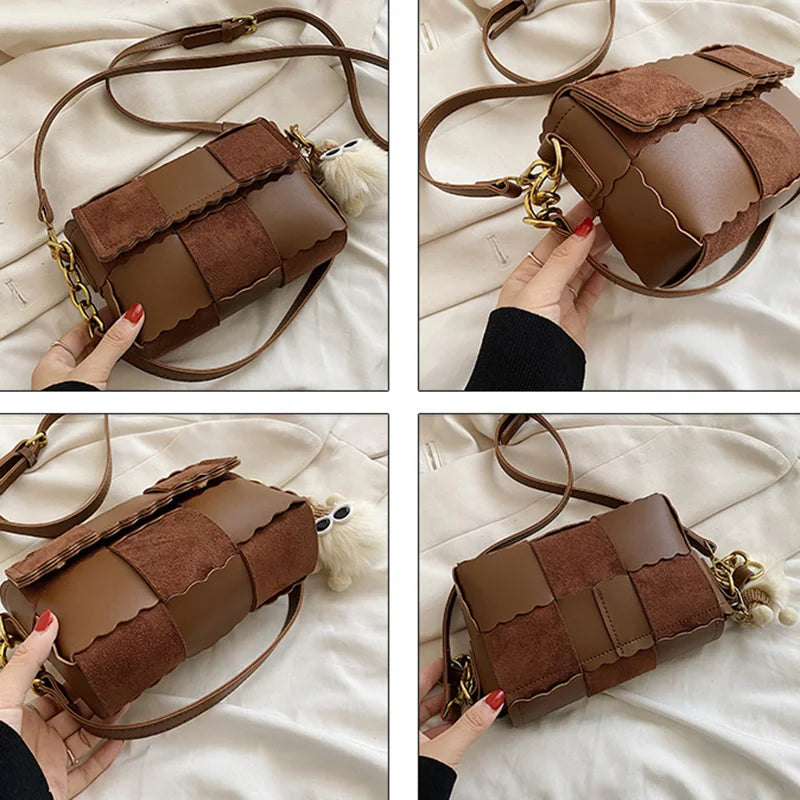 Vintage Shoulder Bag Daily Female Crossbody Shopping Pack Phone Bag