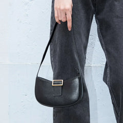 Vintage Metal Buckle Mini Bag Women Summer Underarm Packs Classic Handbag