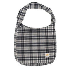 Vintage Plaid Women Shoulder Bag Autumn Winter Large Capacity Tote Canvas Bags