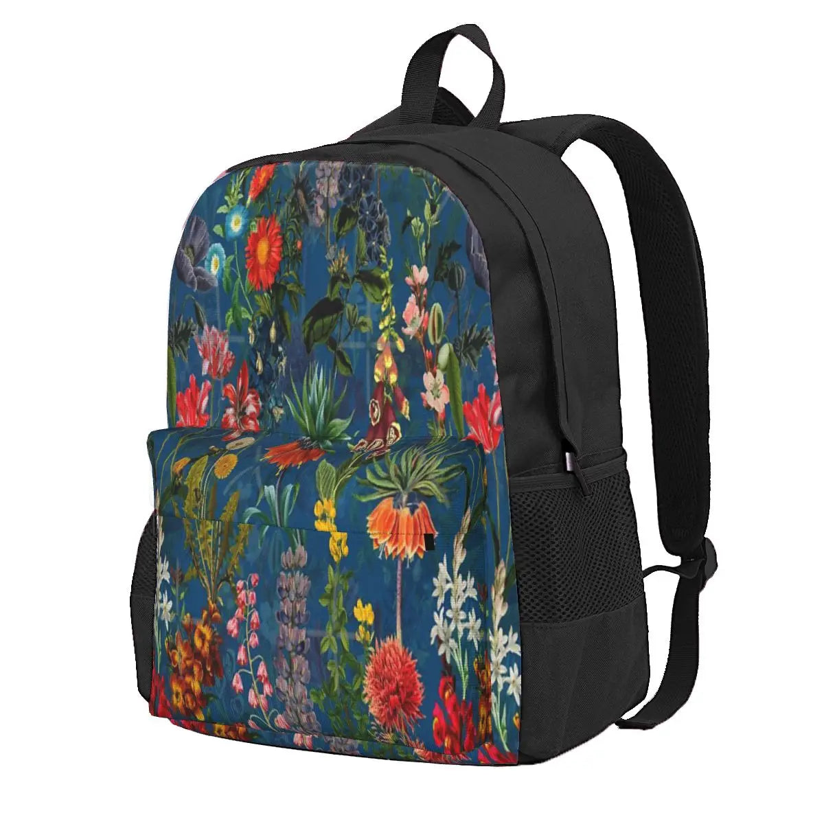 Vintage Springflower Meadow Backpacks Men Women Youth Bags