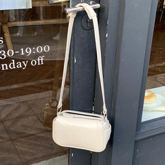 Vintage Bright Leather Handbag for Women Single Shoulder Underarm Bag Soft PU