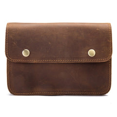 Vintage Leather Waist Pack On Belt Pouch Outdoor Phone Pouch