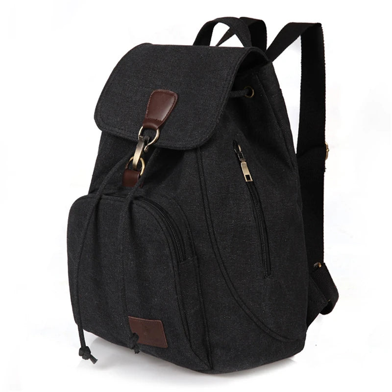 Vintage Canvas Backpacks Men Bags Travel Students Casual For Hiking Travel Campi