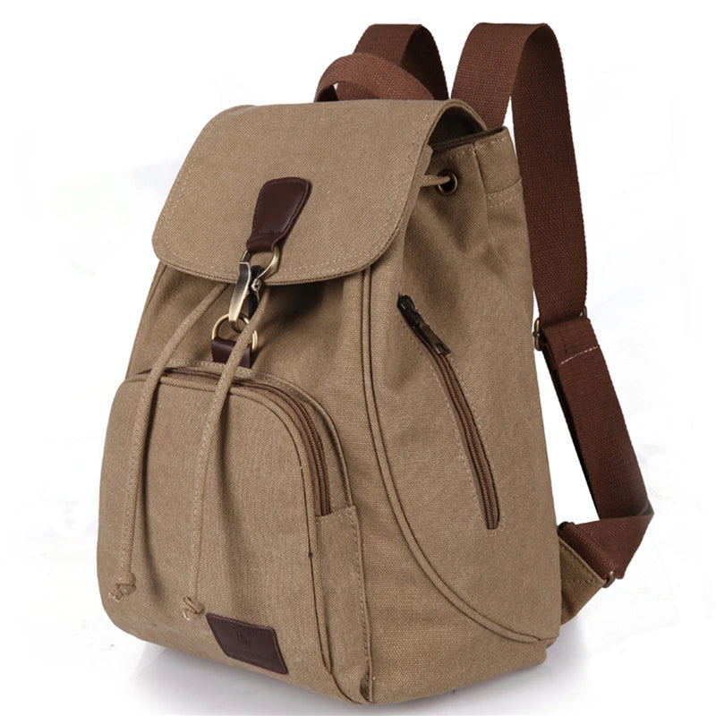 Vintage Canvas Backpacks Men Bags Travel Students Casual For Hiking Travel Campi