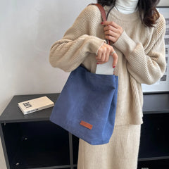 Vintage Canvas Shoulder Bag for Women School Handbag