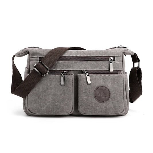 Vintage Canvas Messenger Bag for Women's Handbags Female Shopping Bag