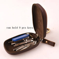 Vintage Car Key Wallets Unisex Leather Keys Organizer Keychain Holder