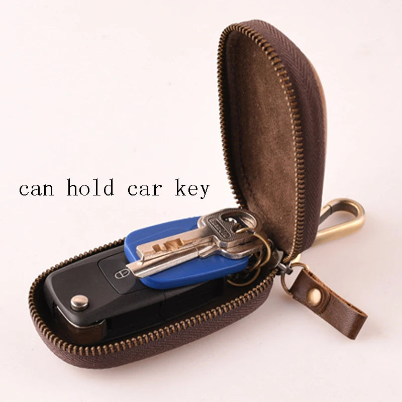 Vintage Car Key Wallets Unisex Leather Keys Organizer Keychain Holder