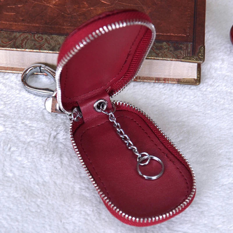 Vintage Crocodile Leather Car Keychain Case Wallets Unisex Key Bags Holders