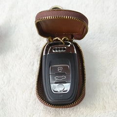 Vintage Crocodile Leather Car Keychain Case Wallets Unisex Key Bags Holders