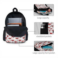 Vintage Caravan Red/Grey Backpacks Men's/Women's Bags