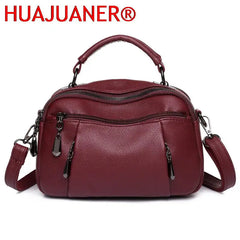 Vintage Leather Shoulder Bag Womens Tote Messenger