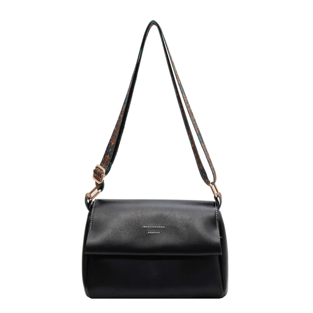 Vintage Women Single-Shoulder Bag Solid Pu Leather Messenger Bags Ladies Commute