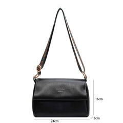 Vintage Women Single-Shoulder Bag Solid Pu Leather Messenger Bags Ladies Commute