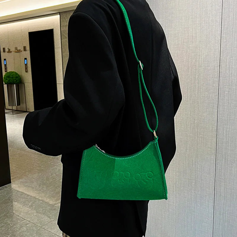 Vintage Clutch Purse Women's Shoulder Underarm Bag