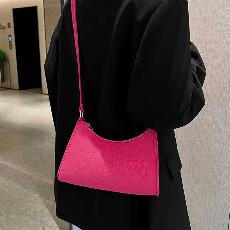 Vintage Clutch Purse Women's Shoulder Underarm Bag