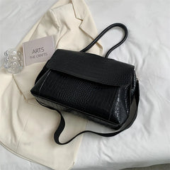 Vintage Crocodile Shoulder Bags Soft Leather Crossbody Purse