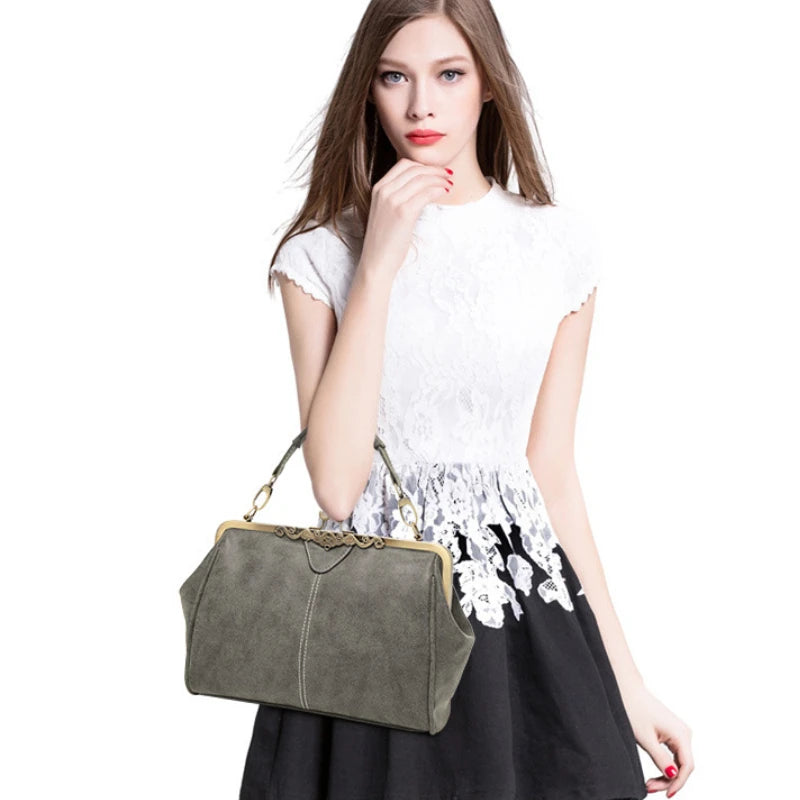 Vintage Crossbody Bags For Women Travel Handbag Shoulder Bag Ladies PU Leather