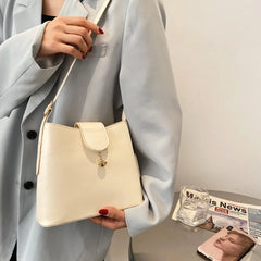 Vintage Crossbody Bucket Bag Woman Bag Female Shoulder Handbags