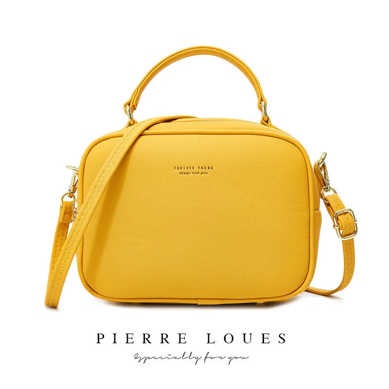 Vintage PU Leather Phone Shoulder Bag Messenger Bag