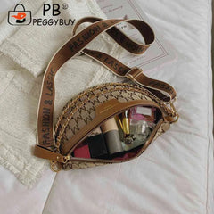 Vintage Crossbody Sling Bag for Women Chains Phone Pouch Wide Strap