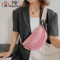Vintage Crossbody Sling Bag for Women Chains Phone Pouch Wide Strap