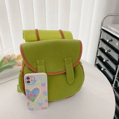 Vintage Waterproof Nylon Backpack Women Student Travel Outdoor Bag