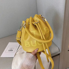 Vintage Bucke Handbag and Purse for Women Shoulder Crossbody Bags Letter Ladies