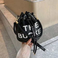 Vintage Bucke Handbag and Purse for Women Shoulder Crossbody Bags Letter Ladies