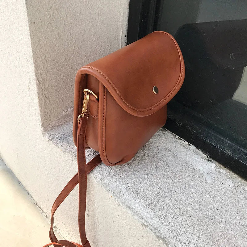 Vintage Shoulder Bag for Women PU Leather Mini Phone Purses