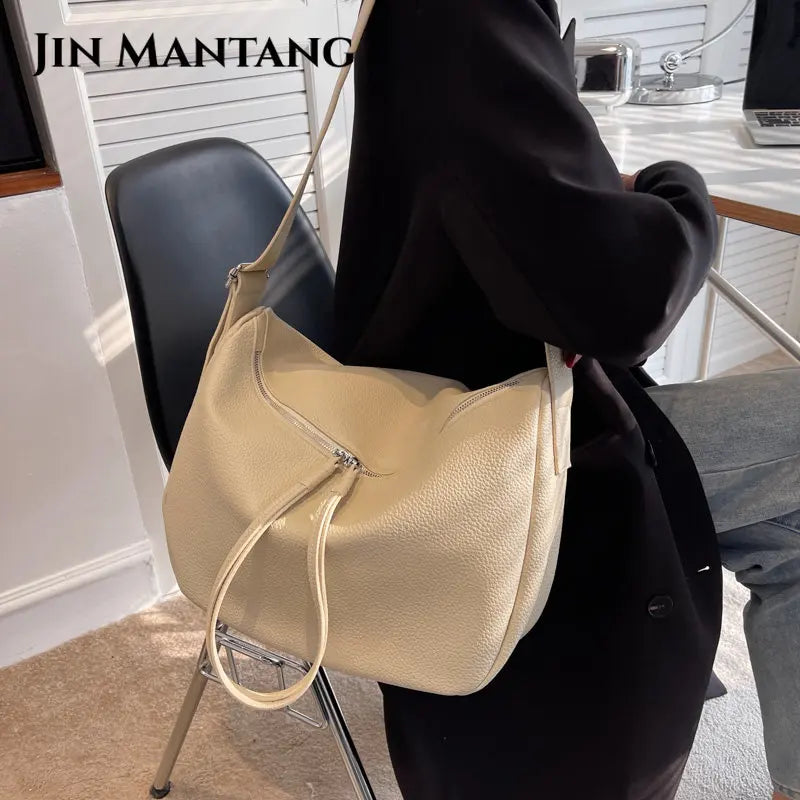 Vintage Soft Leather Handbags Purses Women Shoulder Crossbody Bags