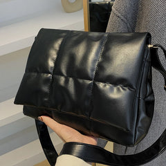 Vintage Embroidered Plaid Armpit Bag Crossbody Handbag