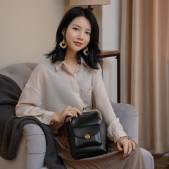 Vintage PU Leather Women's Handbags Purses Crossbody Bag