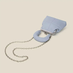 Vintage PU Leather Chain Women Shoulder Crossbody Messenger Bag Shell Lock