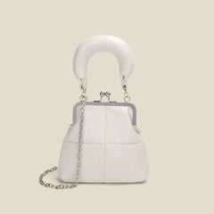 Vintage PU Leather Chain Women Shoulder Crossbody Messenger Bag Shell Lock