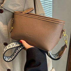 Vintage Wide Shoulder Belt Bag Wallet Autumn Square Bag